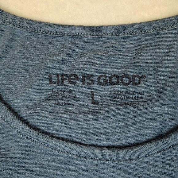 Life Is Good Tank Top Mens Large Blue Basketball Graphic - Picture 5 of 8